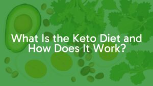 Healthy keto diet meal with avocado, eggs, nuts, and leafy greens, clean white background, vibrant colors, illustrative style.