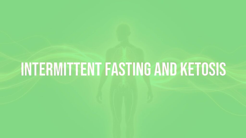 A glowing human silhouette with energy waves, transitioning from glucose to ketones, health and fitness theme, modern and clean style.