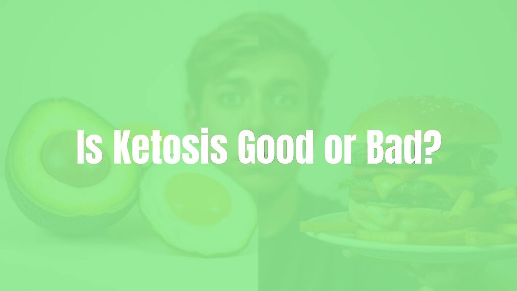A person weighing options between healthy food (avocado, eggs) and junk food (burger, fries), split-screen effect, balanced lighting, realistic.