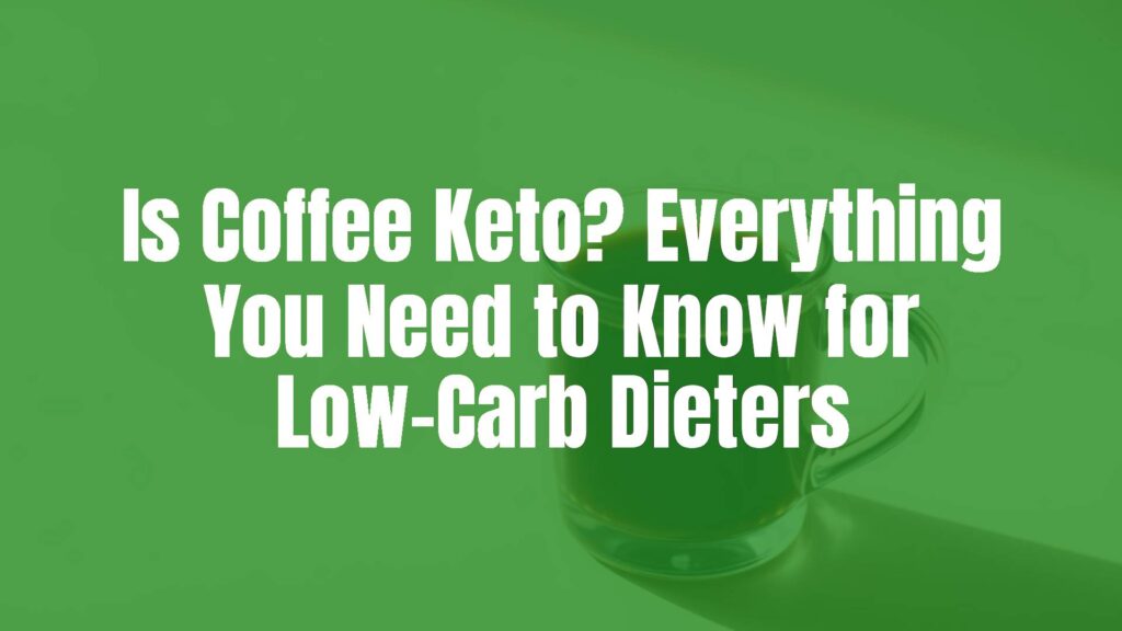 A steaming cup of black coffee with a keto-friendly label, minimalist background, warm lighting, realistic.