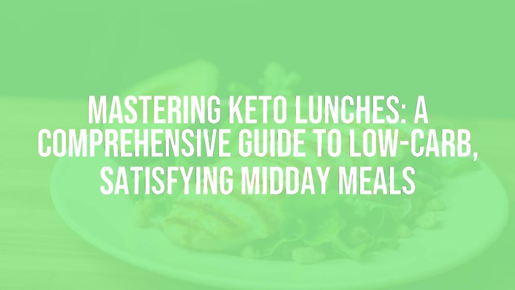 A delicious keto lunch plate with grilled chicken, avocado, leafy greens, and nuts, vibrant and fresh, realistic food photography.