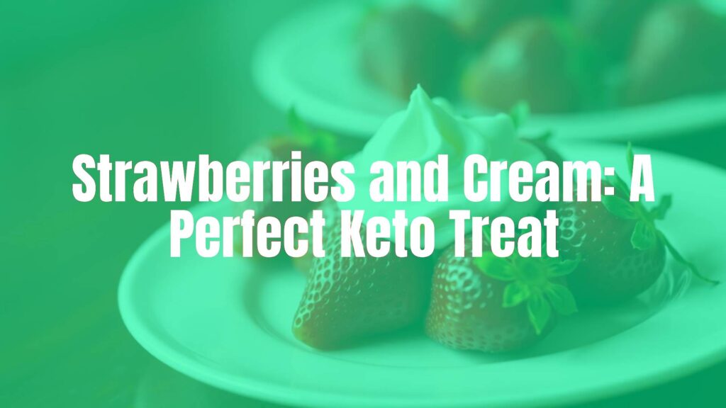 Fresh strawberries with whipped cream, keto dessert, elegant and delicious, soft lighting, realistic.