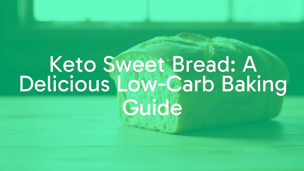 A loaf of keto sweet bread on a wooden table, warm lighting, soft texture, realistic.